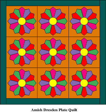 Dresden Plate Quilt Block Pattern